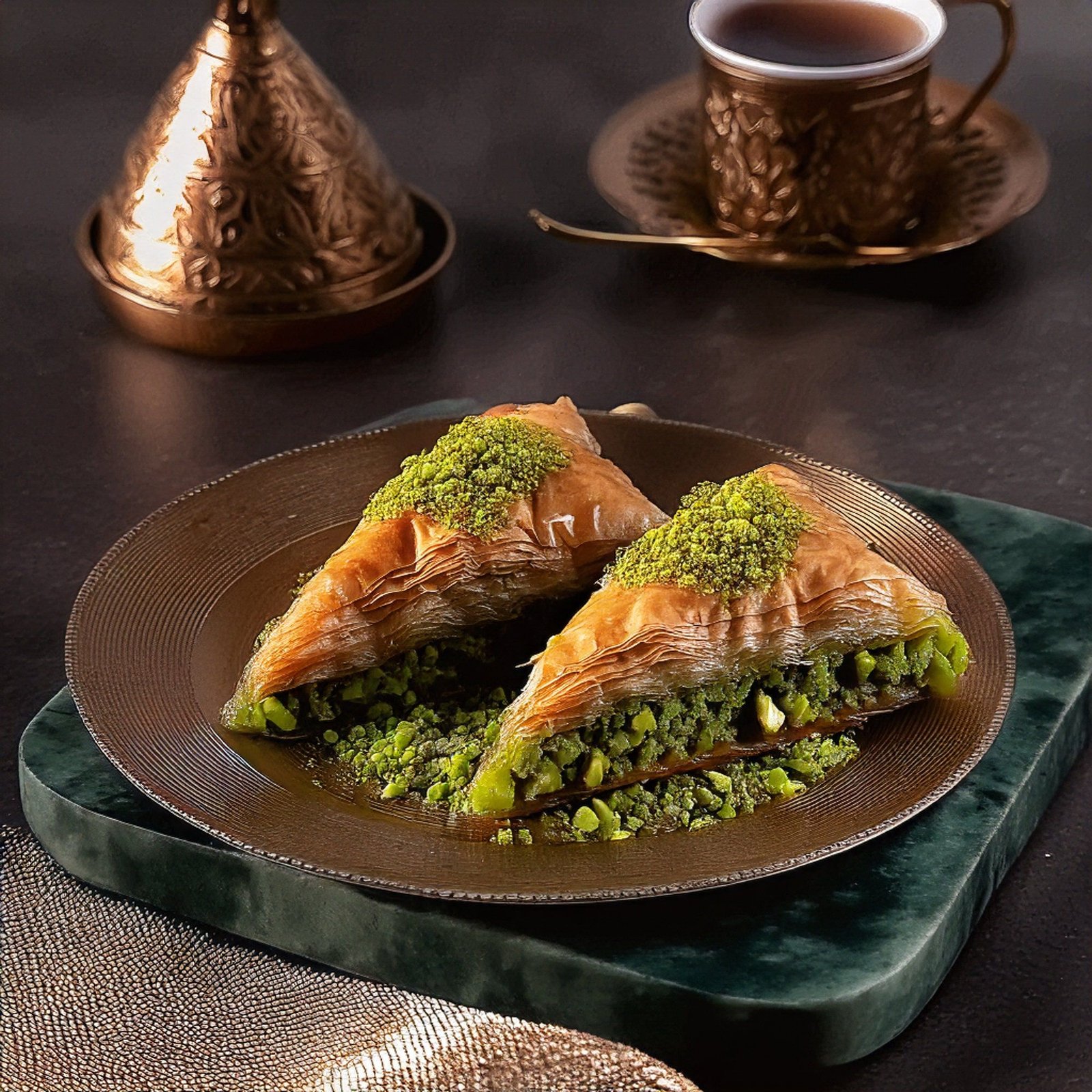 Turkish Sobiyet Baklava with Pistachio