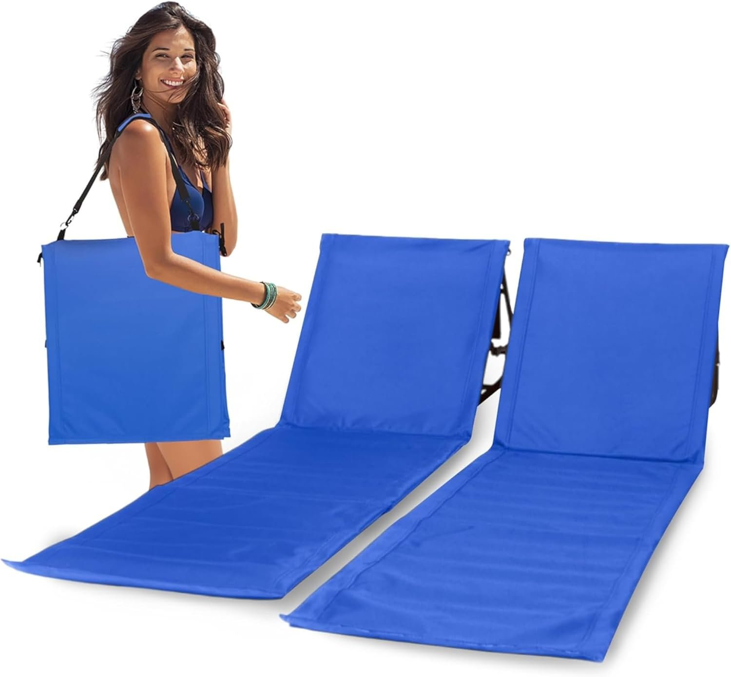 Portable beach mat