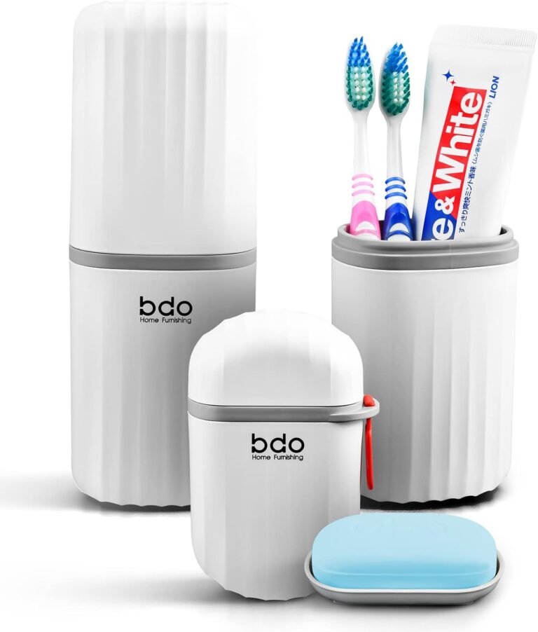 Portable toothbrush and case