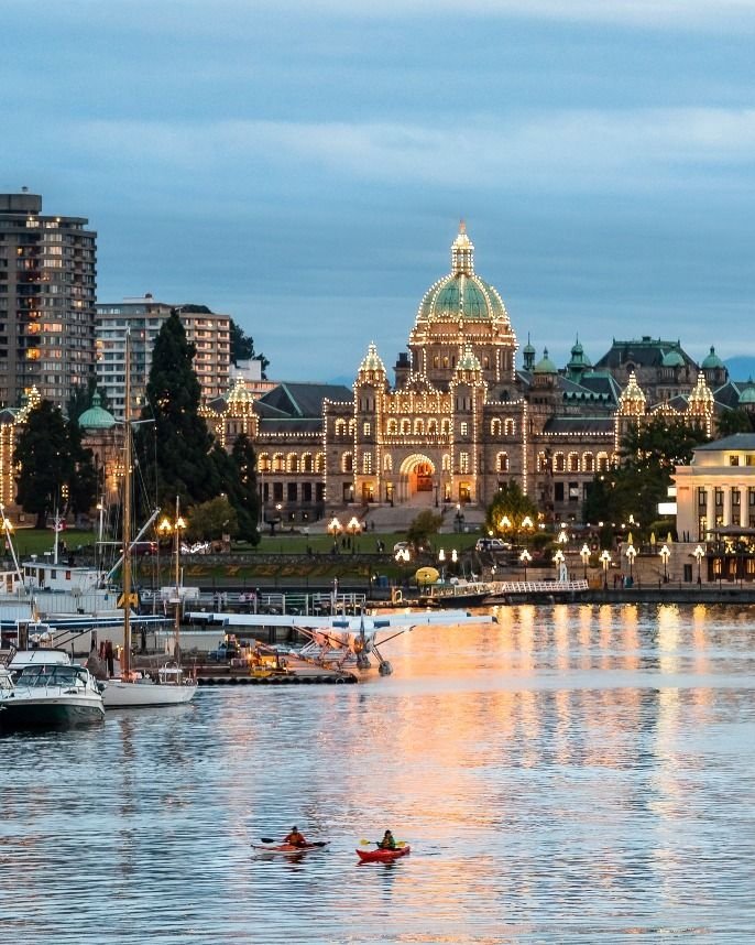 Victoria's Inner Harbour in British Colombia, Canada