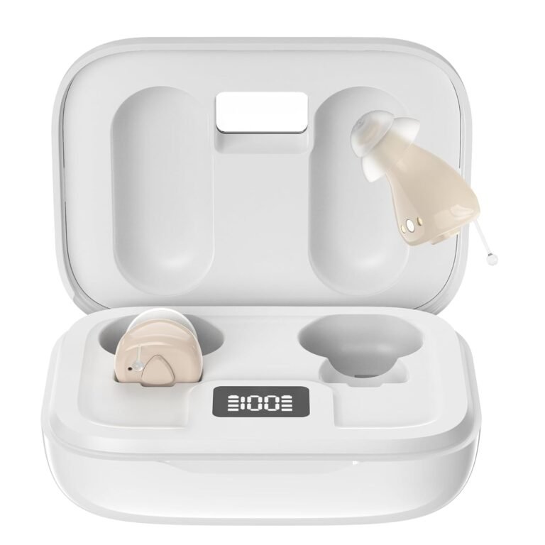 Invisible Hearing Aids for Seniors with Crystal Sound, Digit...