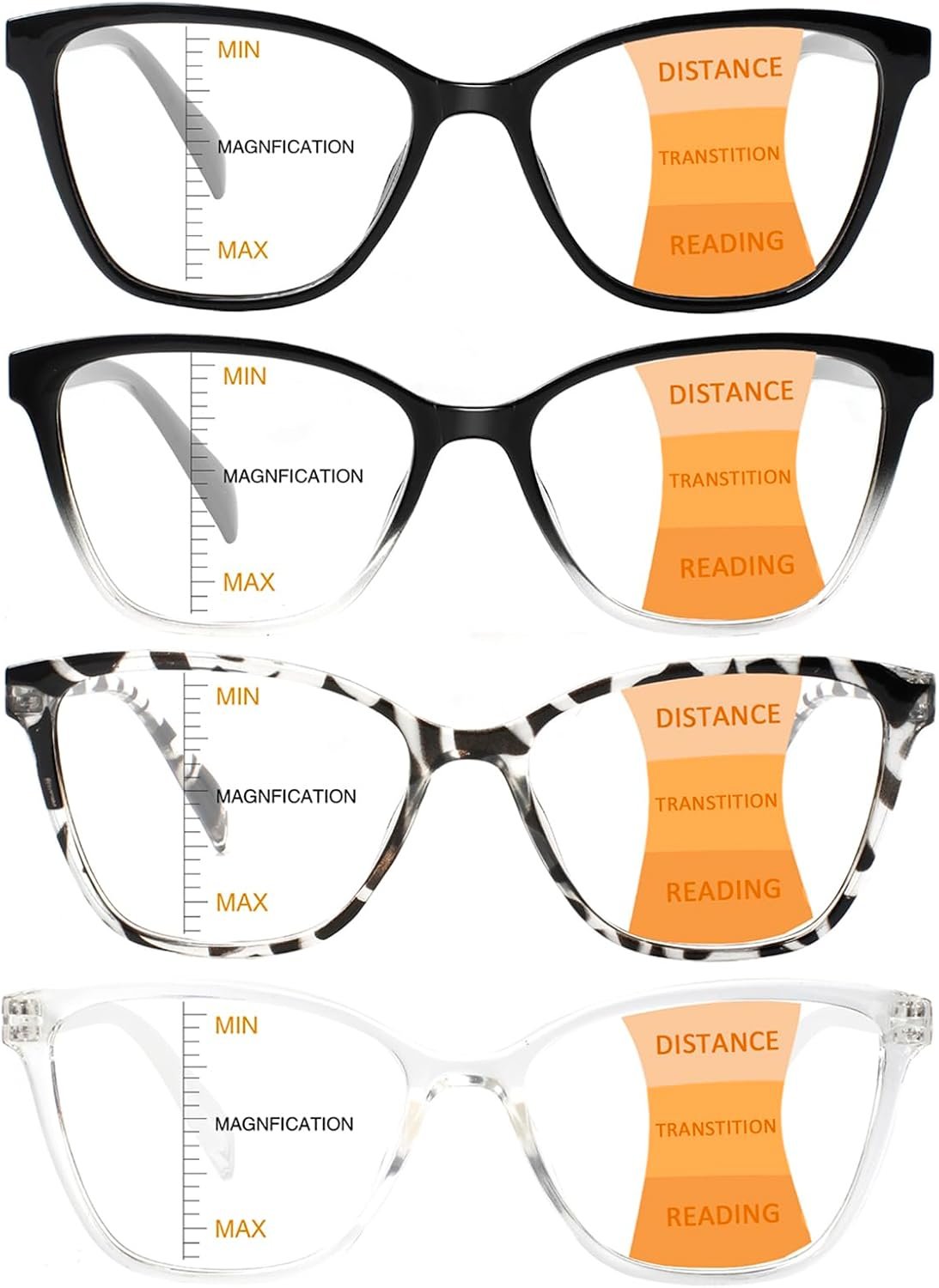 progressive reading glasses for women