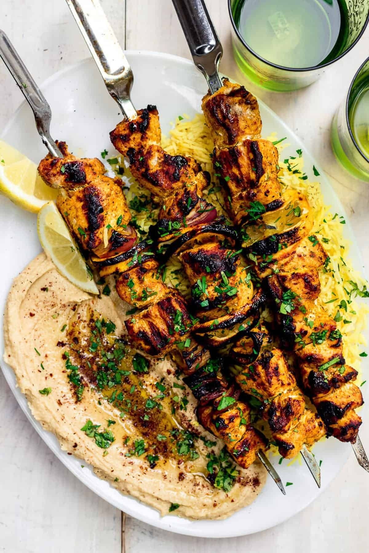 Chicken Shawarma Skewers - The Little Ferraro Kitchen