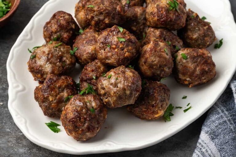 Easy Air Fryer Meatballs Recipe