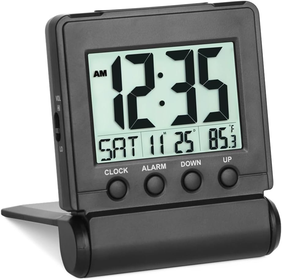 Travel alarm clock
