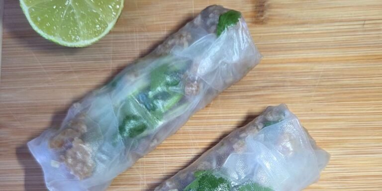 Ginger Lime Pork Spring Rolls Recipe
