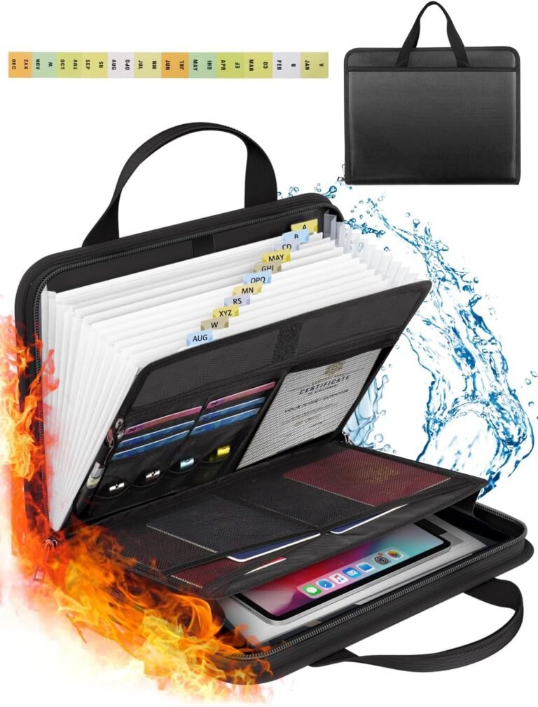 Travel organizer for documents