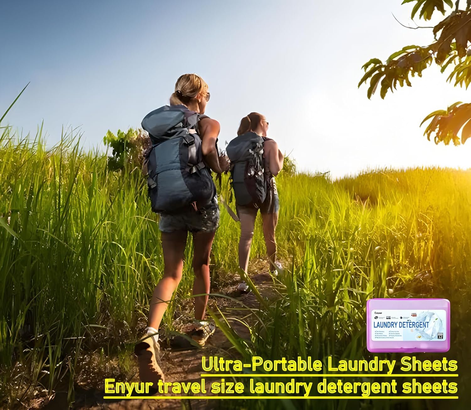 Travel-sized laundry detergent