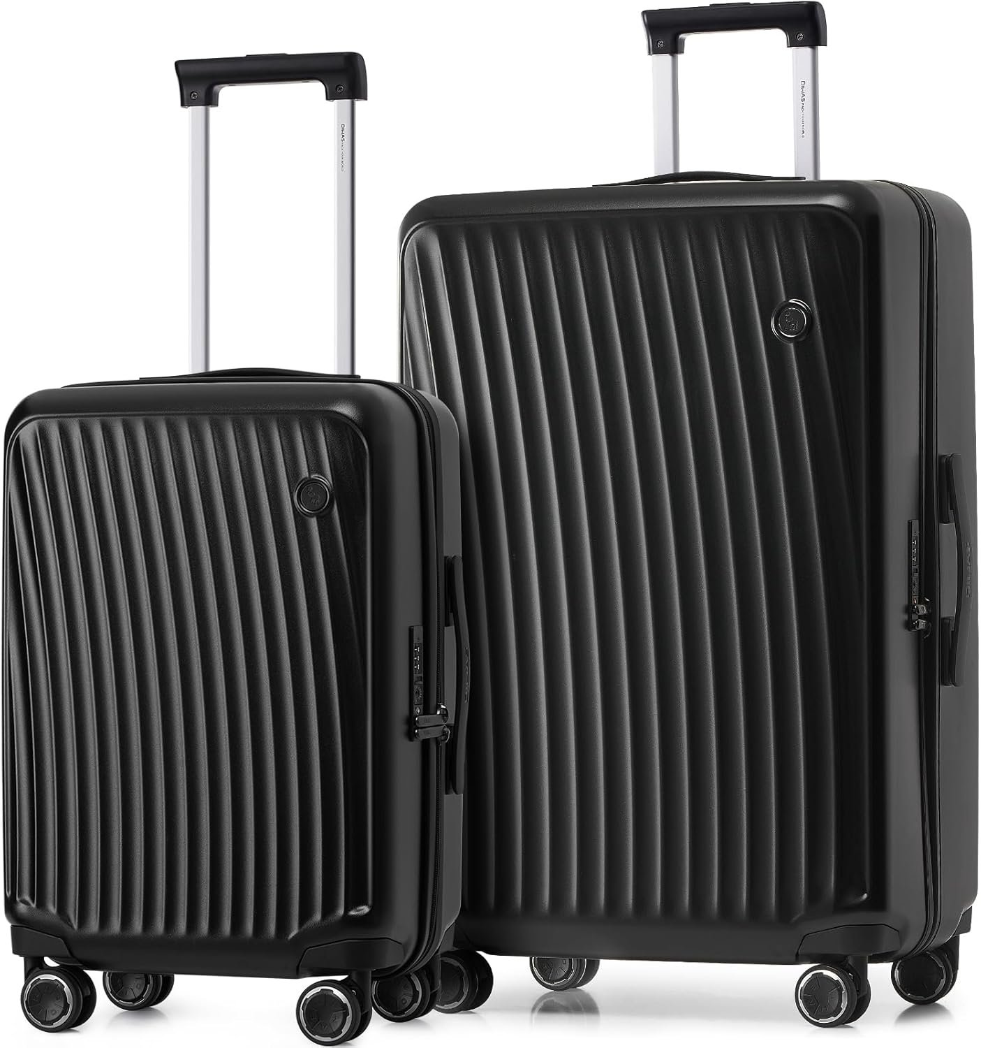 Luggage set with spinner wheels