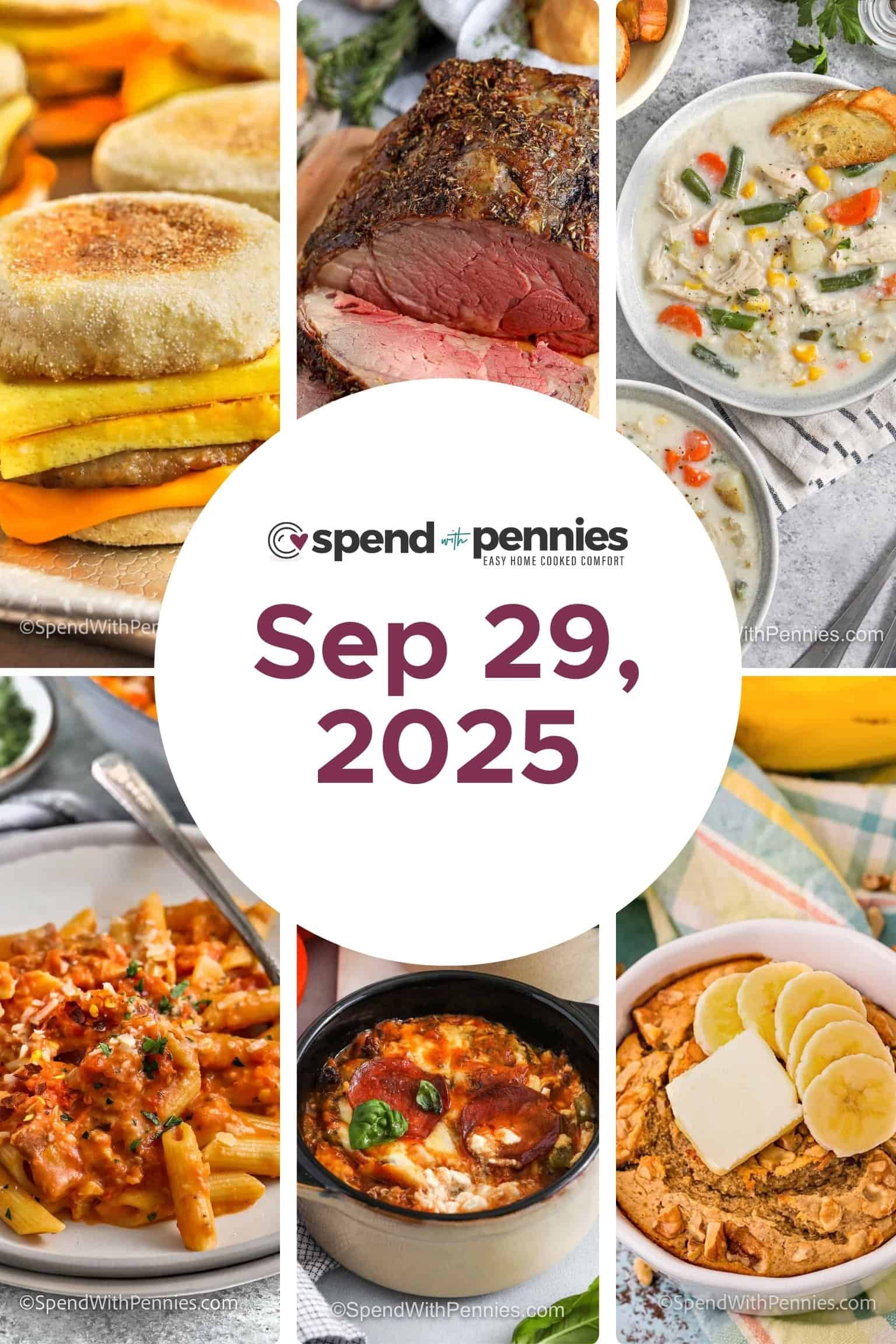 Weekly Meal Plan Sept 29, 2025 FT