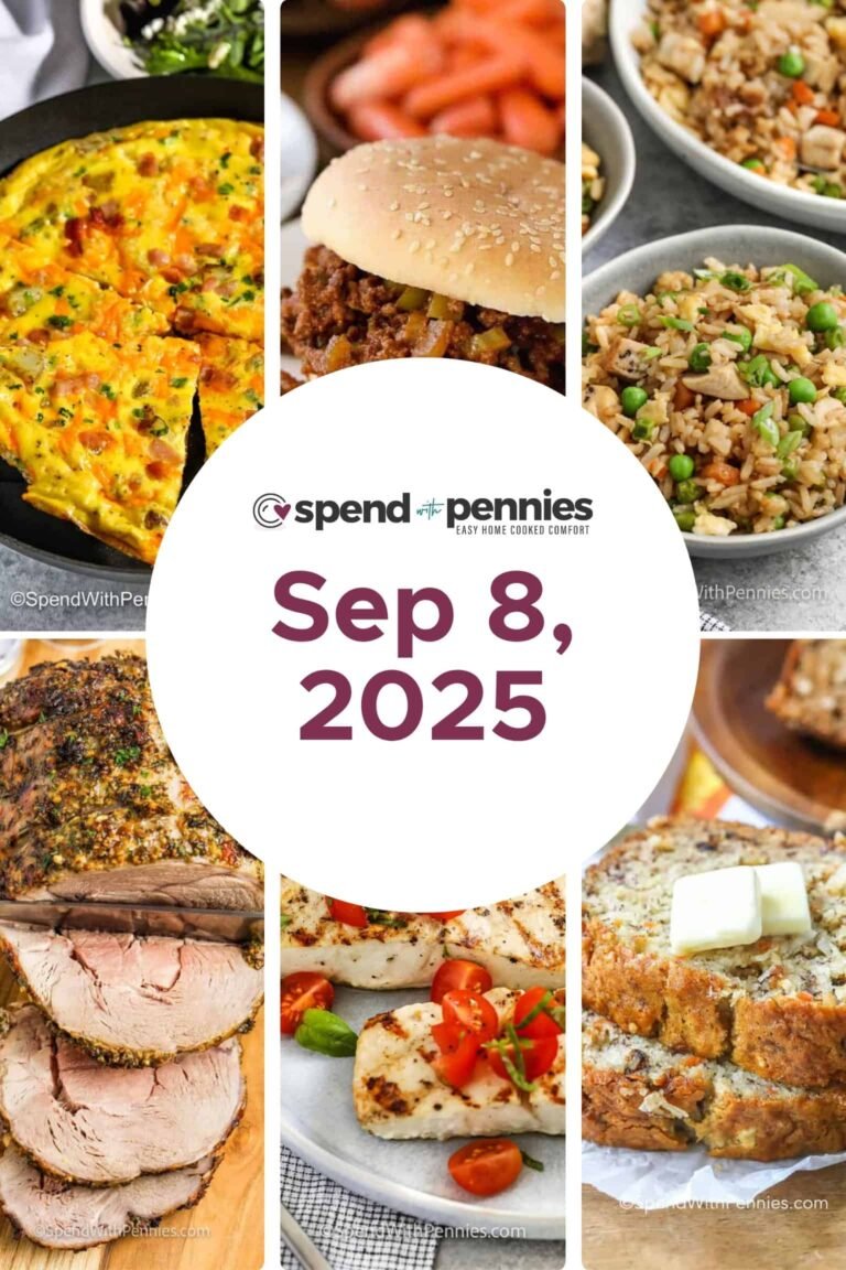 Weekly Meal Plan for Sep 8, 2025 FT