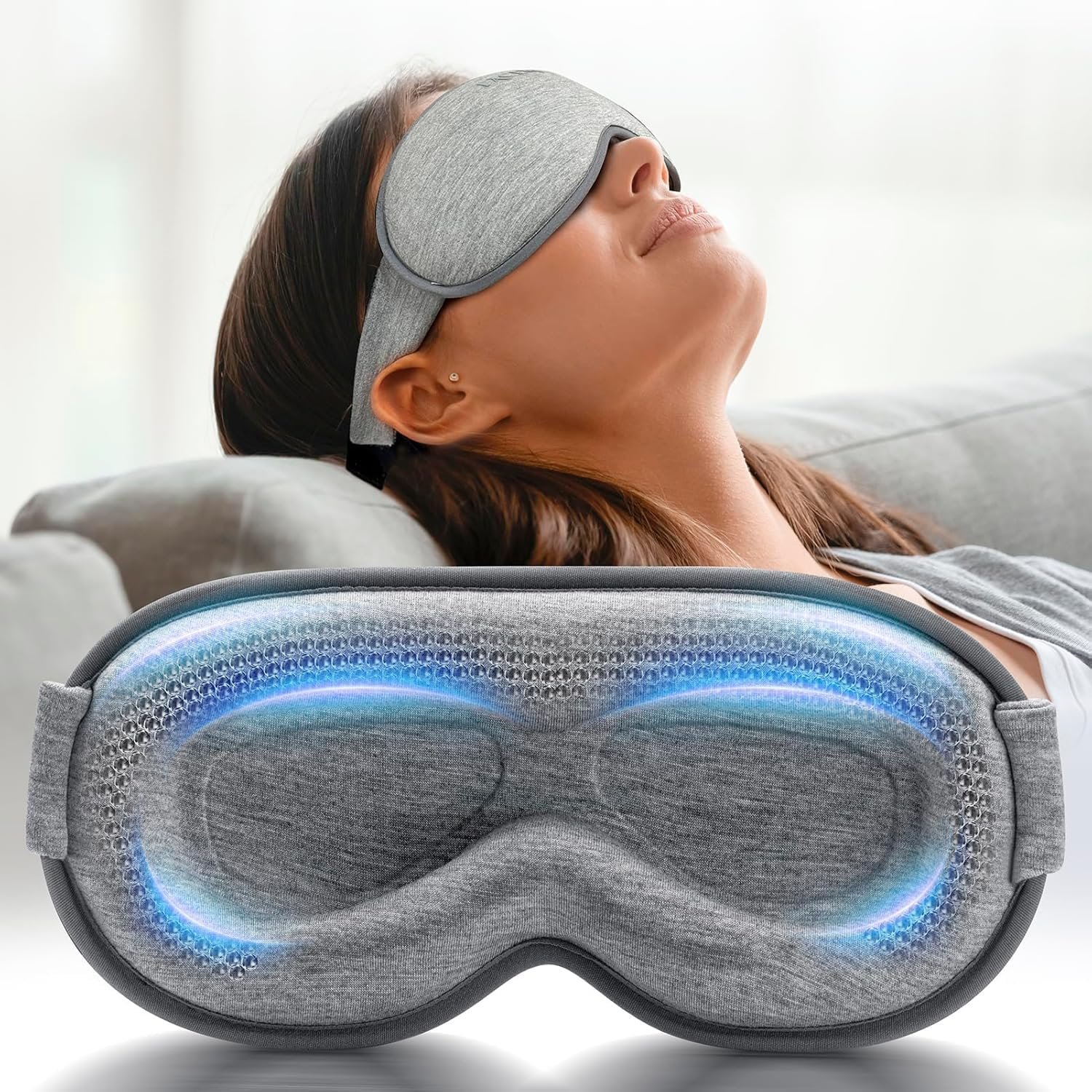 Eye mask for sleeping on planes