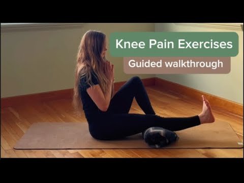 Yoga for knee pain with props