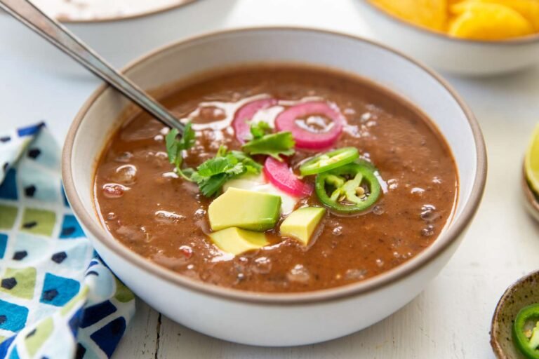15-Minute Black Bean Soup Recipe