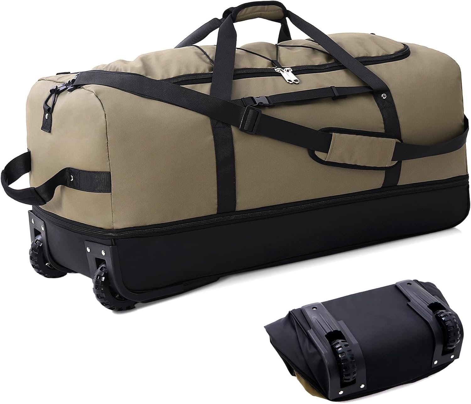 Rolling duffel bag