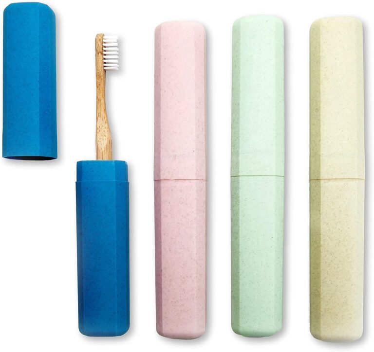 Portable toothbrush and case
