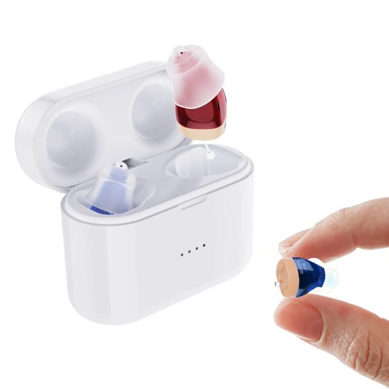 Rechargeable Invisible Hearing Aids for Seniors & Adults, No...