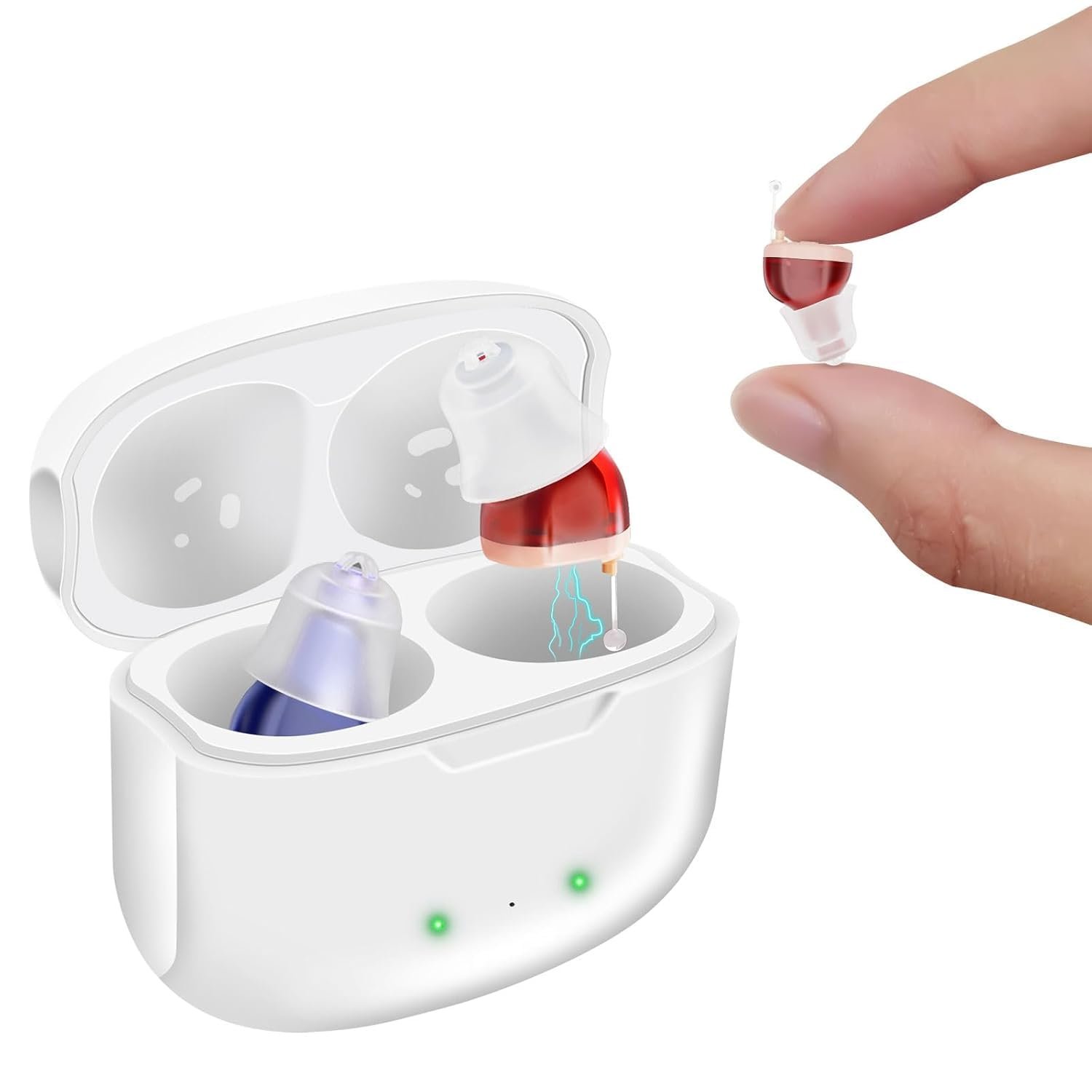 Invisible Not Amplifier True Hearing Aids, Rechargeable Hear...