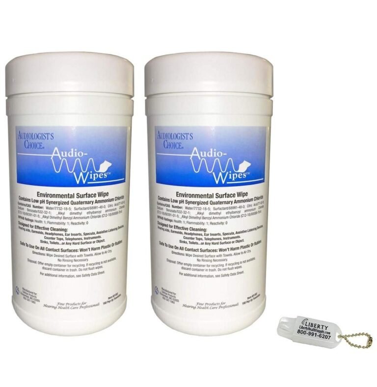 2 Pack Bonus Bundle! Audio Wipes Hearing Aid Wipes Large