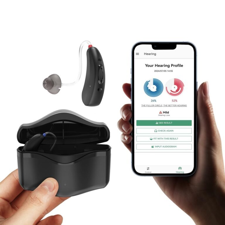 VODESON Advanced Bluetooth Hearing Aids for Seniors Recharge...