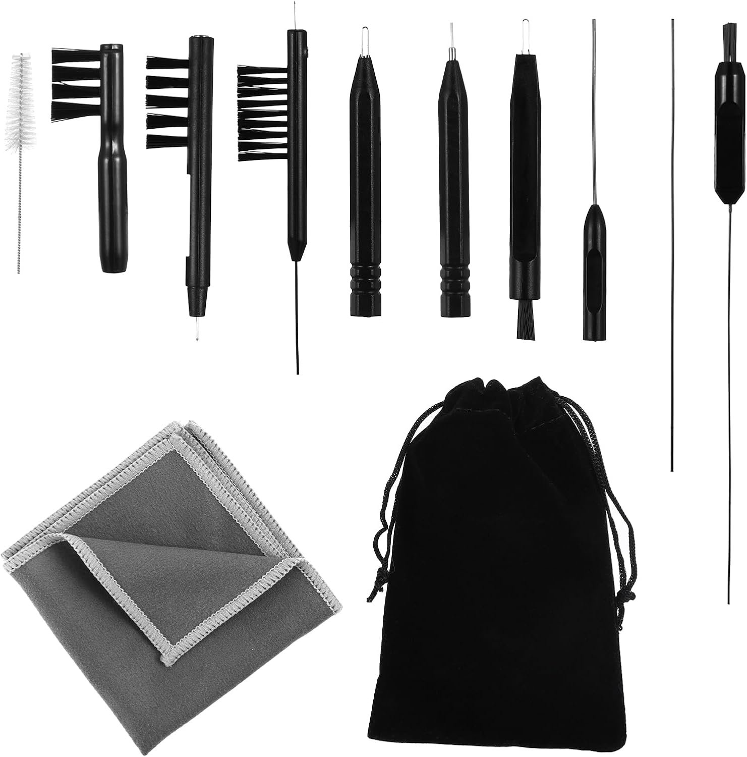 12 Pieces Hearing Aid Amplifier Cleaning Tools Kit Multi Fun...