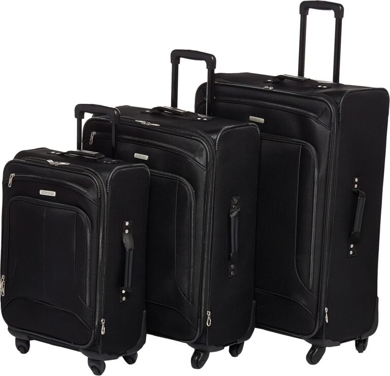 Luggage set with spinner wheels