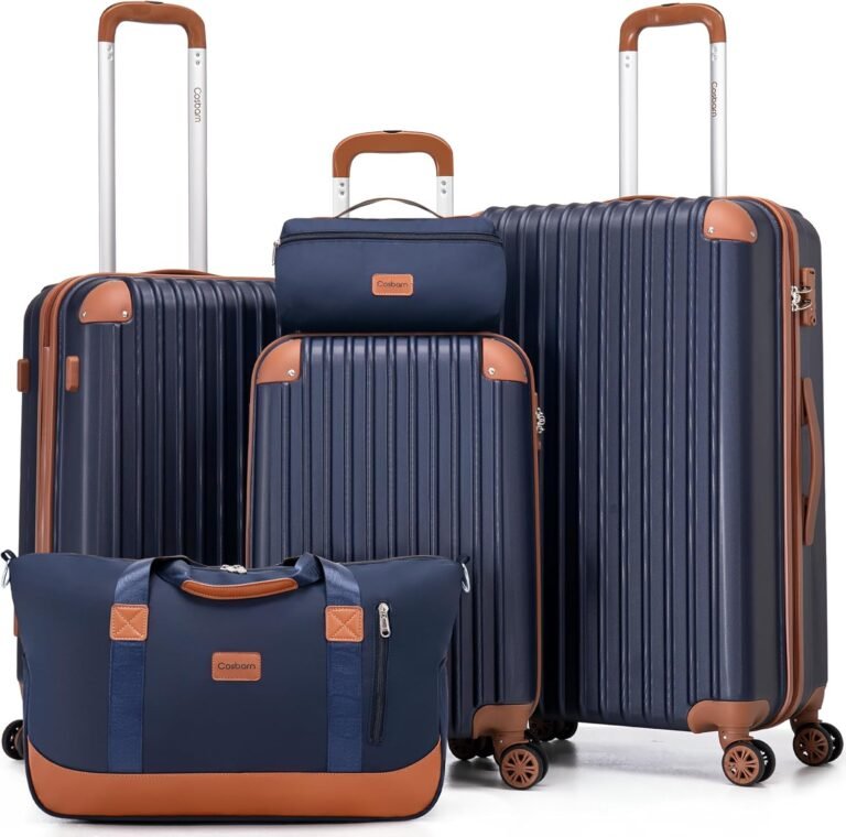 Luggage set with spinner wheels