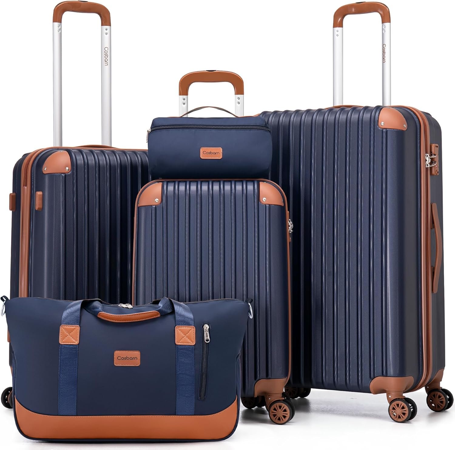 Luggage set with spinner wheels