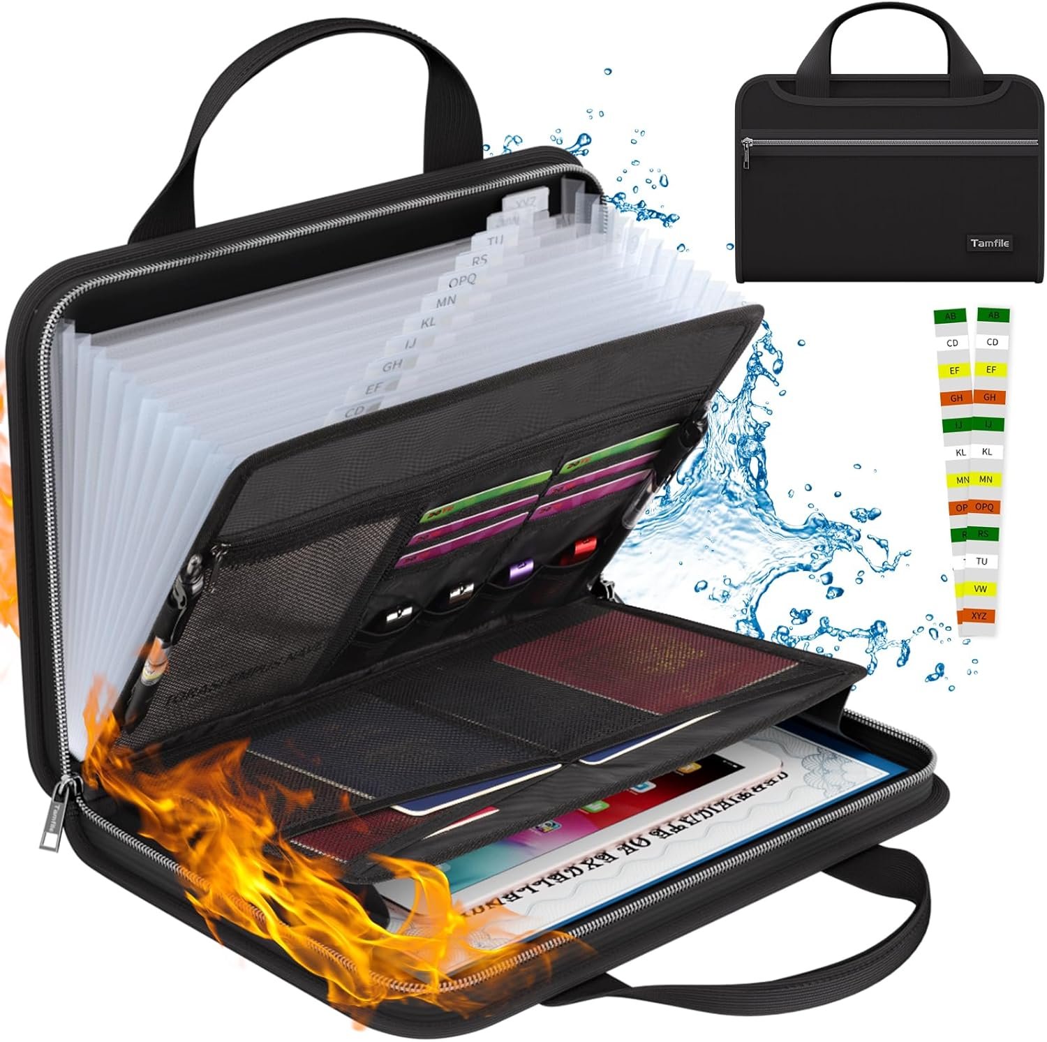 Travel organizer for documents