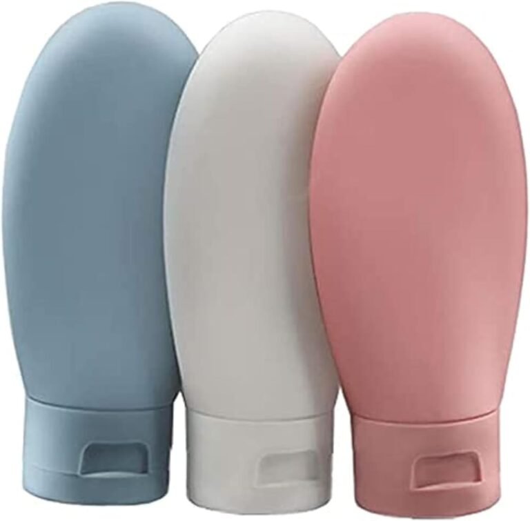 Reusable silicone travel bottles