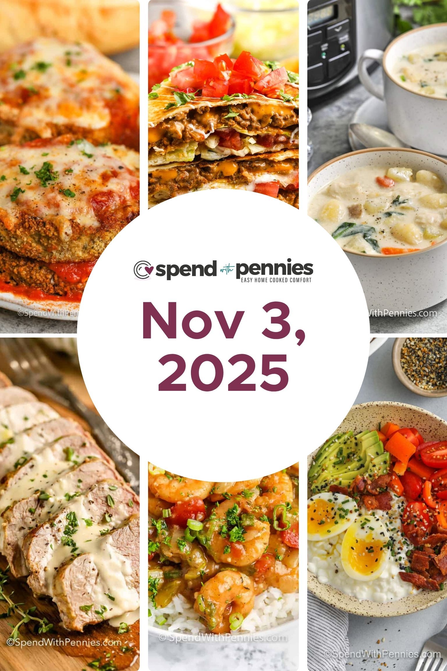 Weekly Meal Plan for Nov 3, 2025 FT