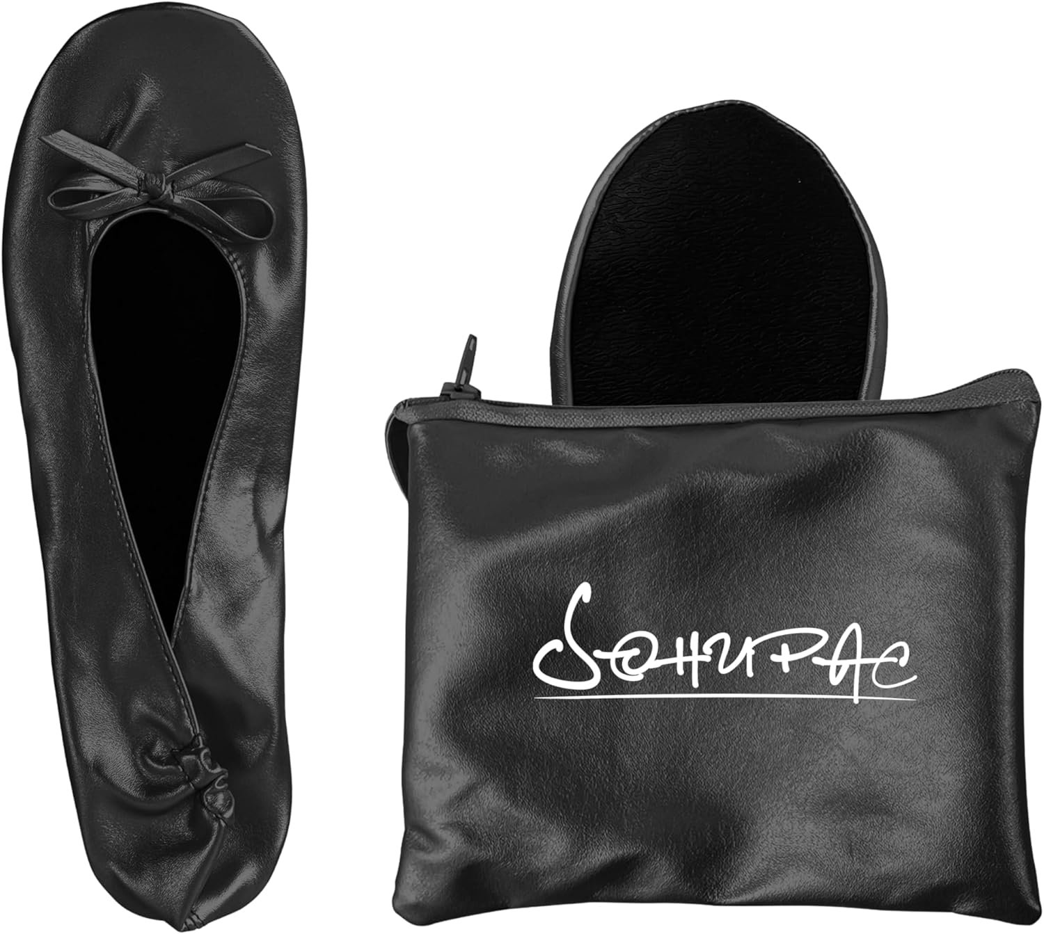 Packable travel flats