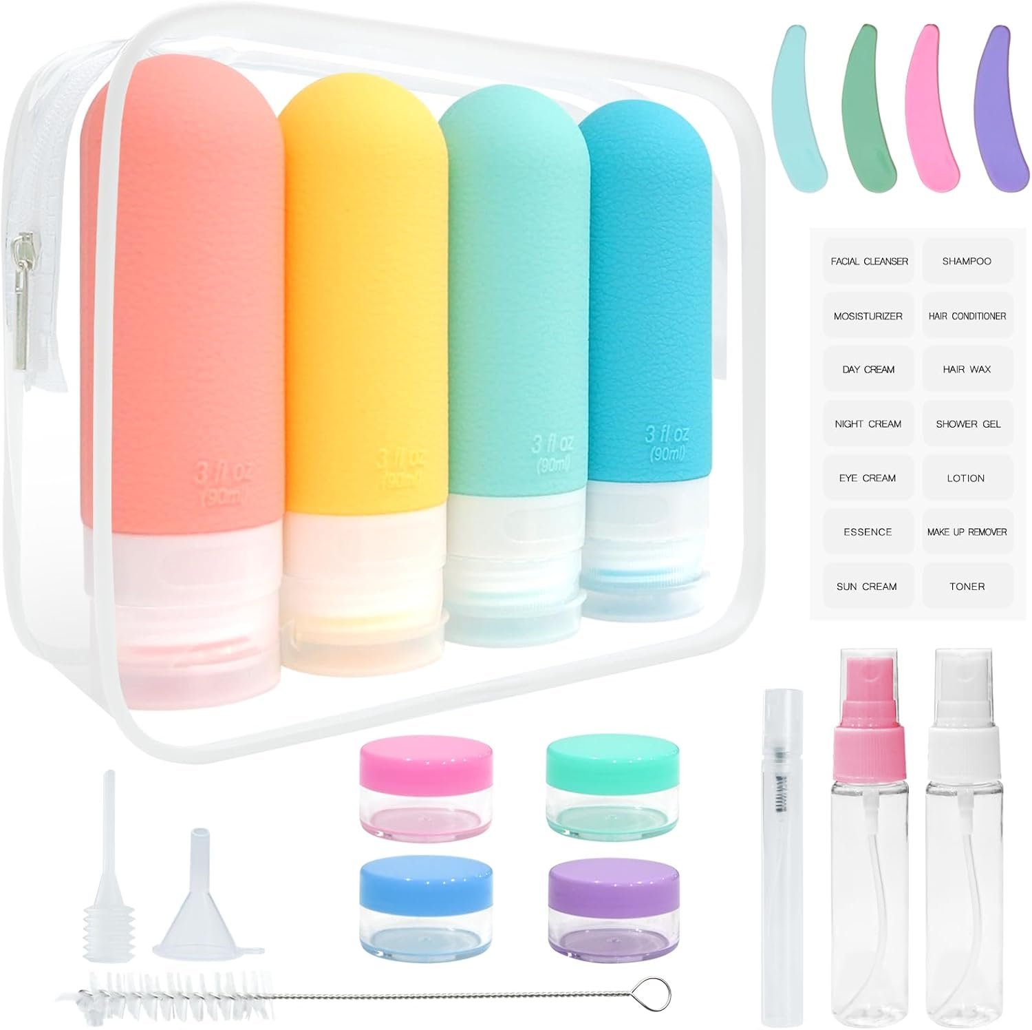 Travel-sized toiletries for cruises