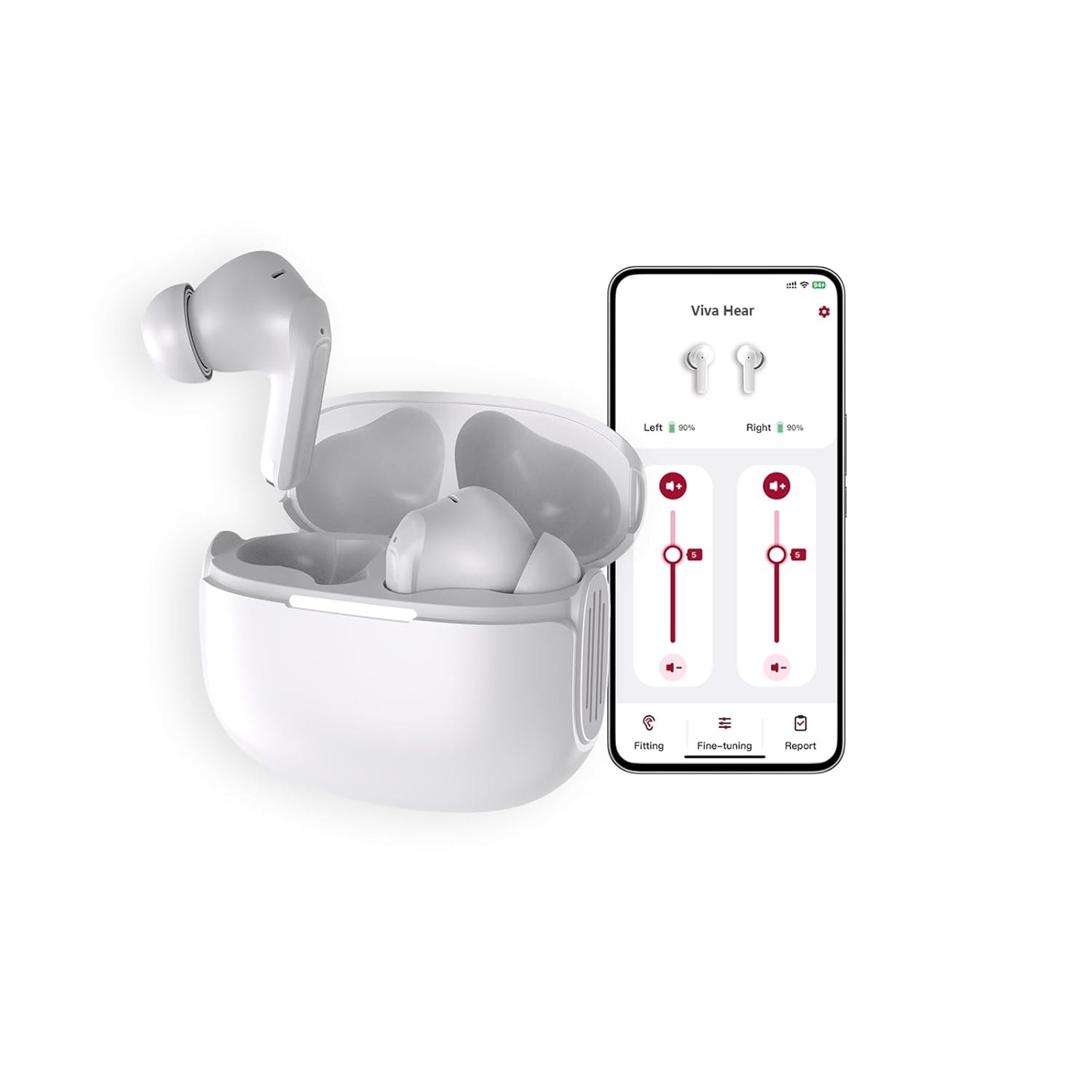 Rechargeable Hearing Aids for Seniors – Bluetooth Enabled, A...