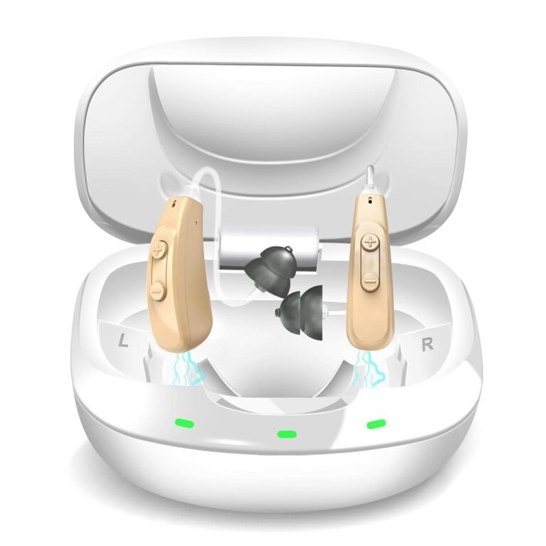 Hearing Aids for Seniors Rechargeable, OTC Behind The Ear BT...