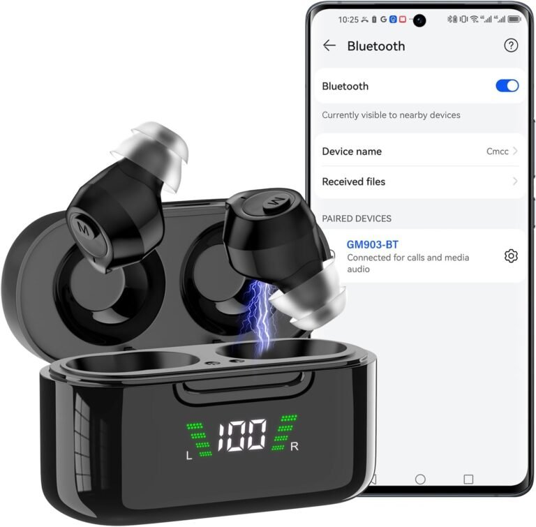 Hearing Aids for Seniors,16 Channel OTC RIC Rechargeable Blu...