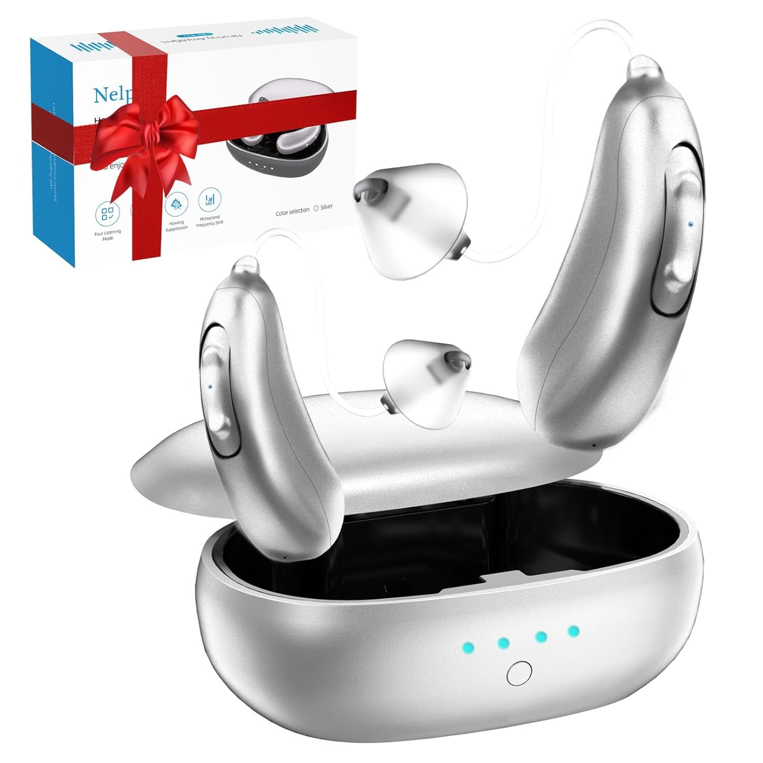 OTC Hearing Aids for Seniors, 48 Channel Rechargeable RIC De...