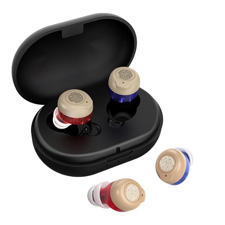 Miniature Rechargeable Touch Hearing Aids for Seniors and Ad...