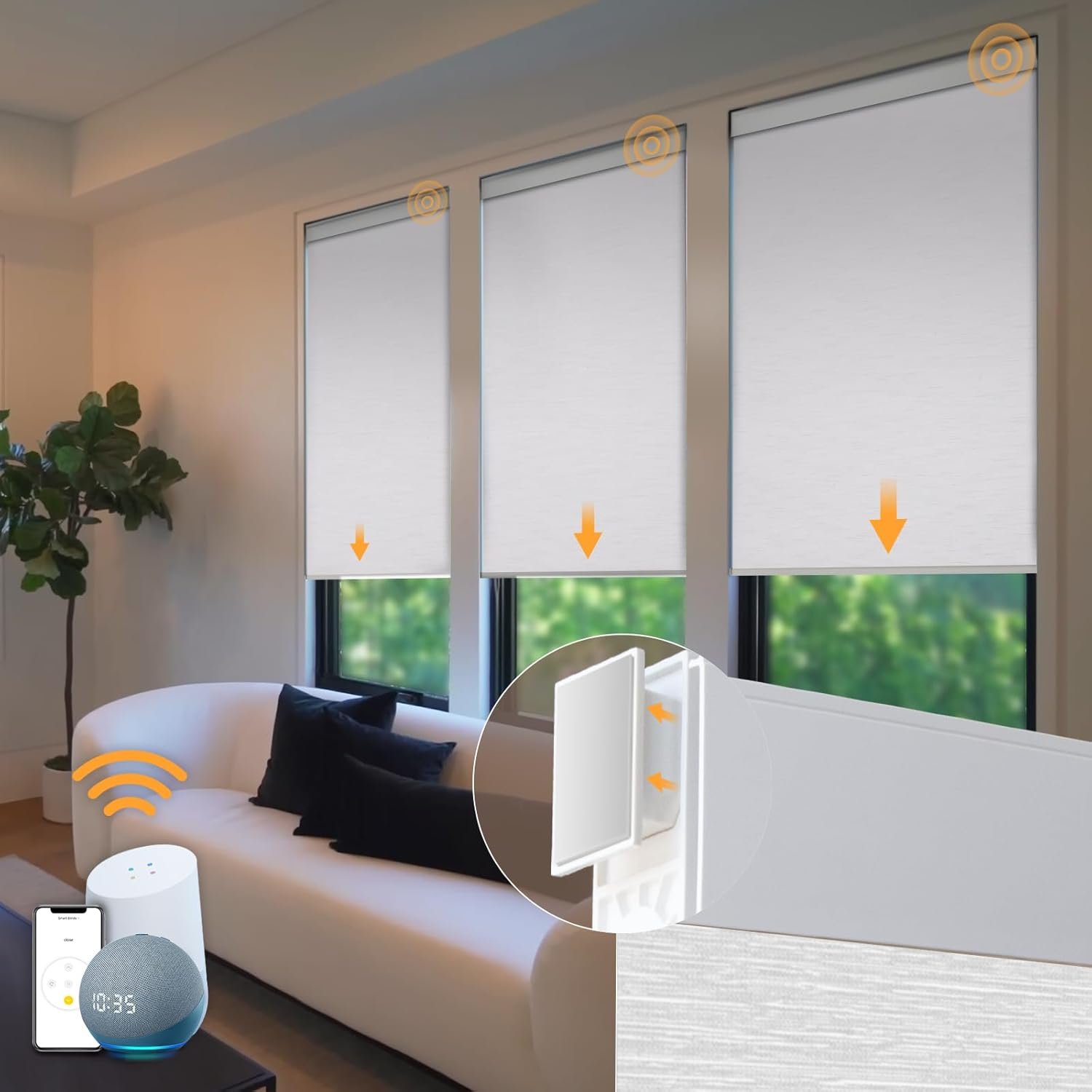 app-controlled blinds