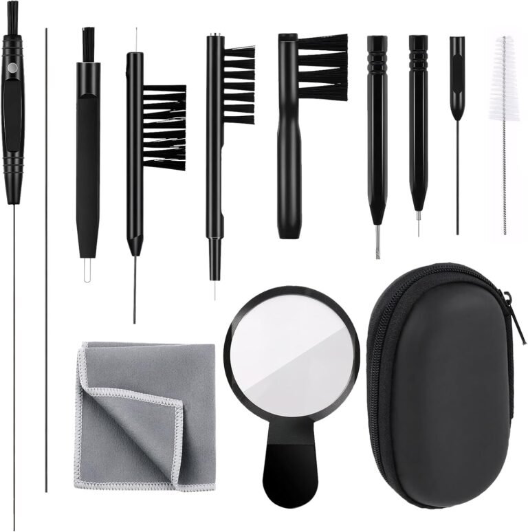 Hearing Aid Cleaning Kit 13 Pcs Hearing Aid Cleaner Black