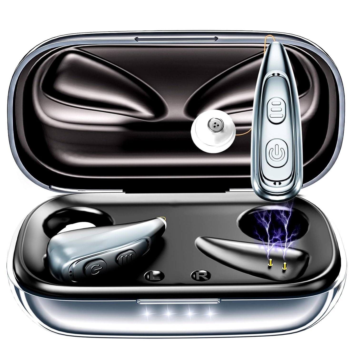 Hearing Aids for Seniors, Gloryepoch Rechargeable Hearing Am...