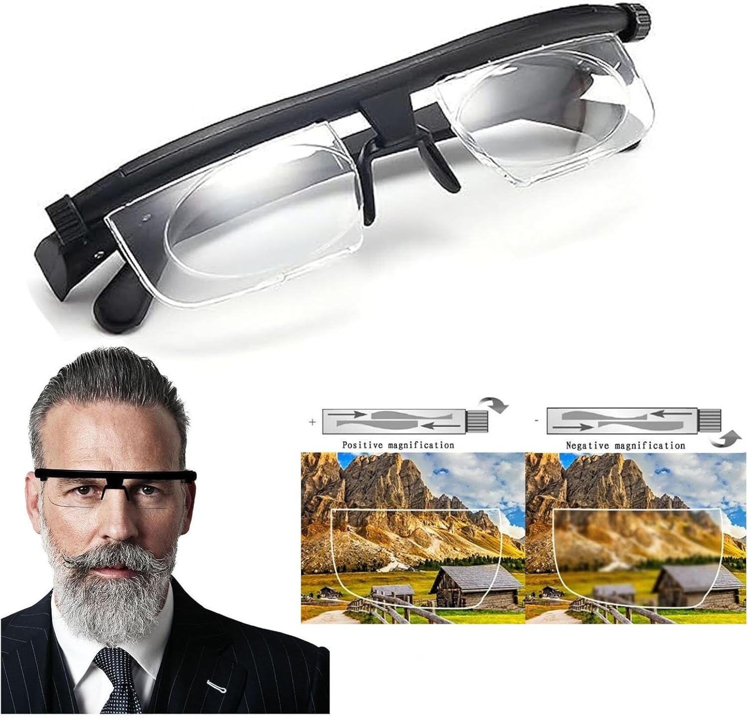 senior adjustable reading glasses