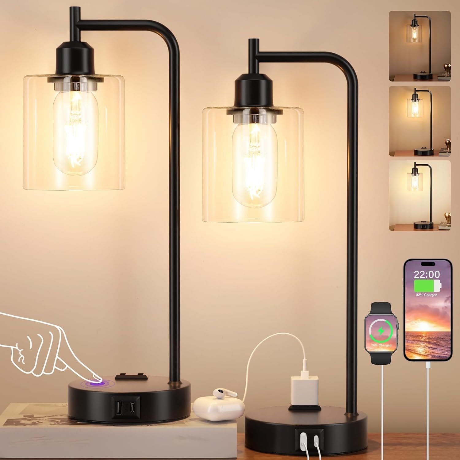 table lamps with USB ports
