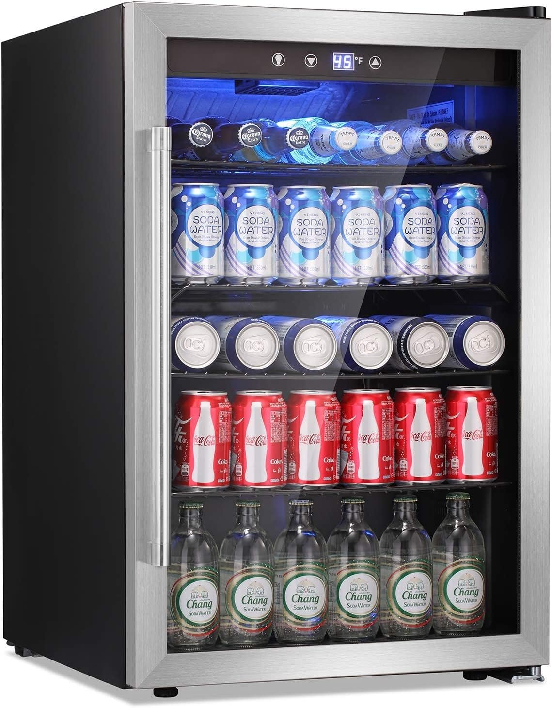 Beverage cooler for hotel rooms