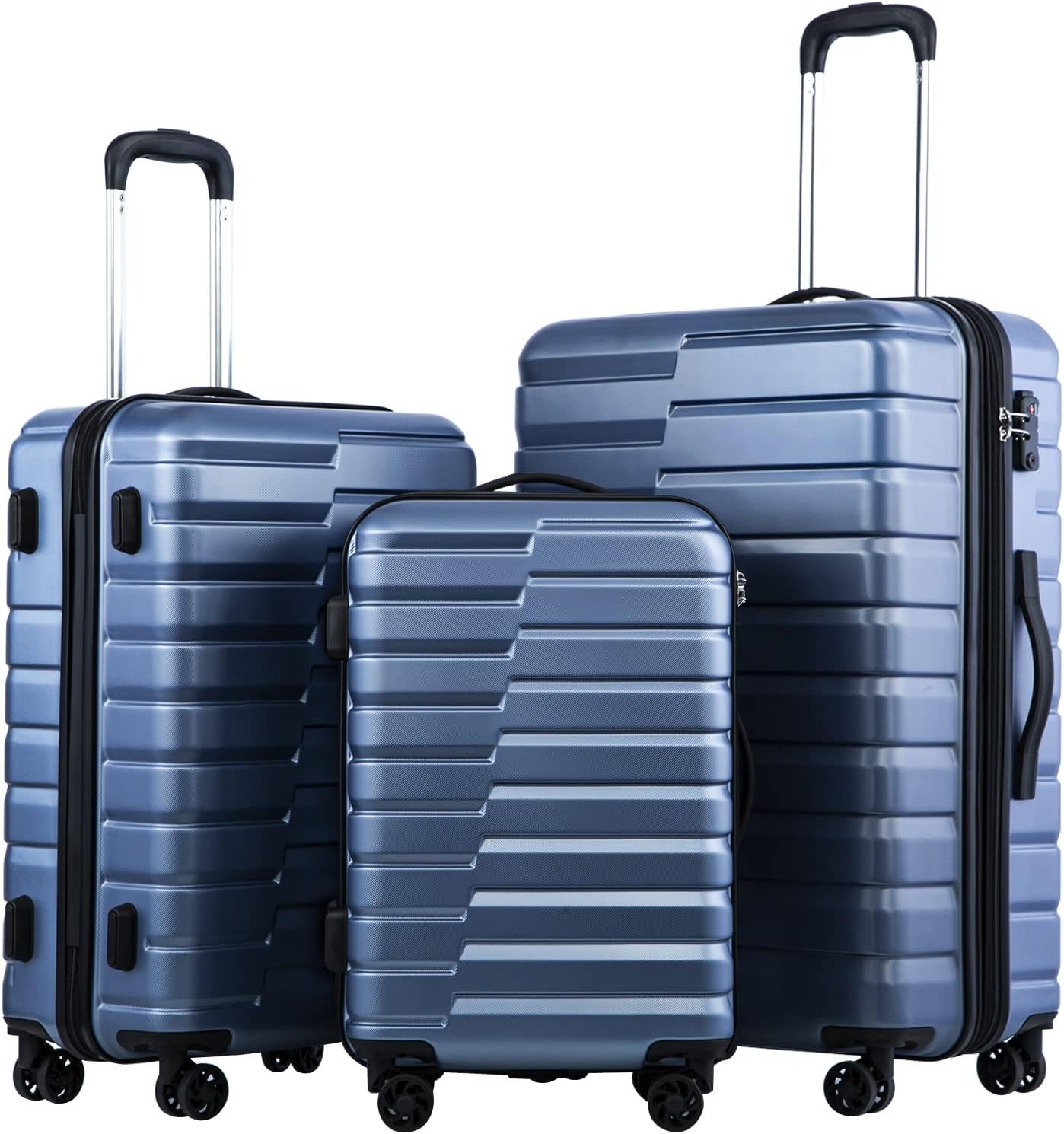 Luggage set with spinner wheels