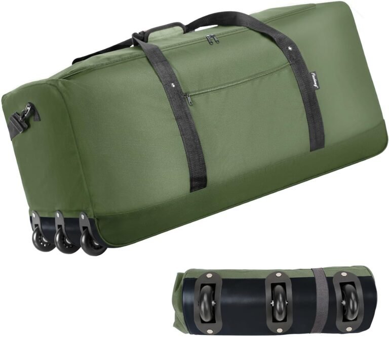 Rolling duffel bag