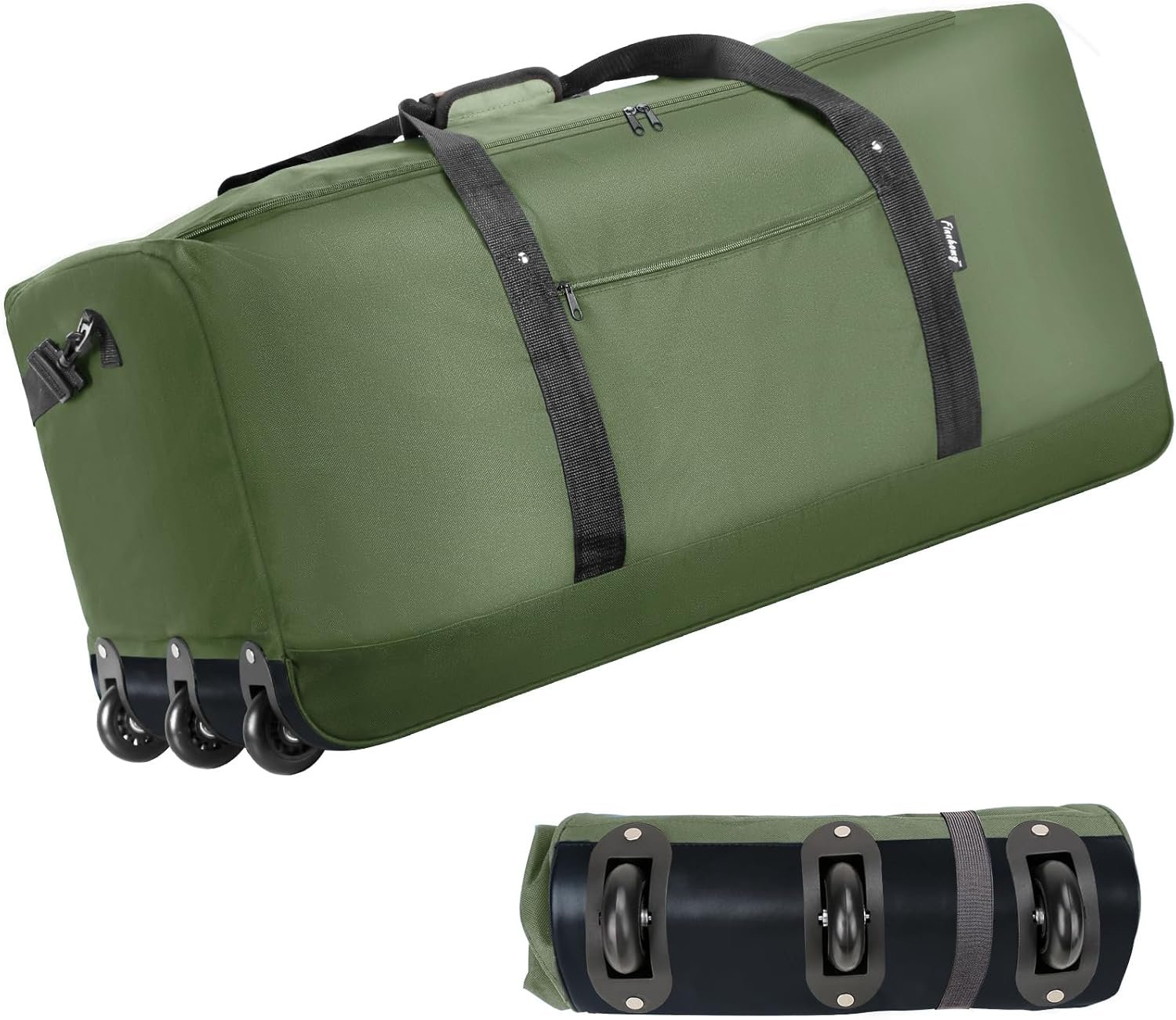 Rolling duffel bag