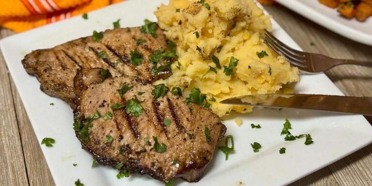 Hot Honey Glazed Pork Chops Recipe