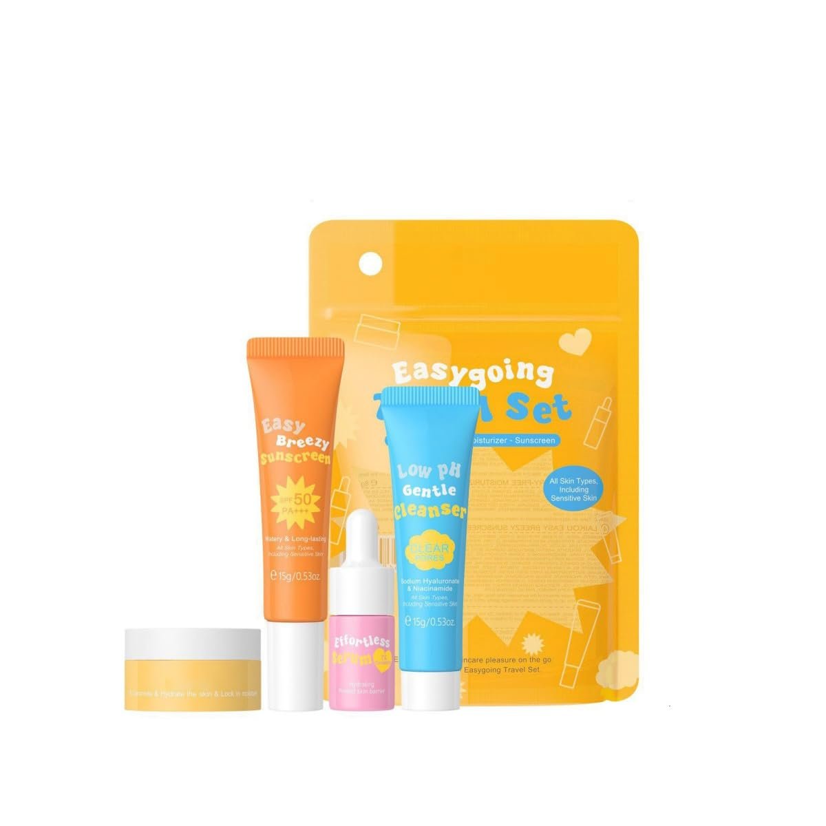 Compact skincare set