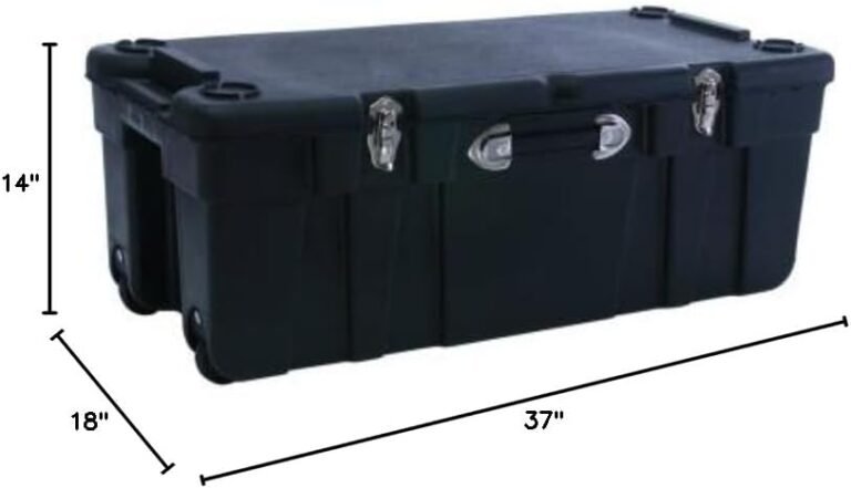 Travel trunk with wheels